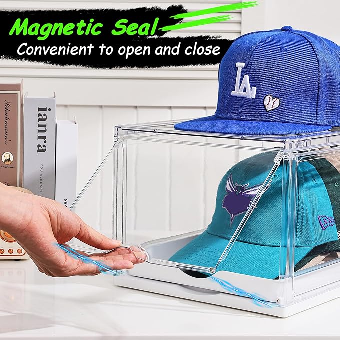 Vtopmart 4 Pack Hat Organizer for Baseball Caps, Large Cap Storage - Image 4