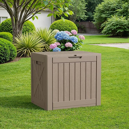 Flamaker Resin Deck Box 40 Gallon Waterproof Outdoor Storage Box | Indoor - Image 7
