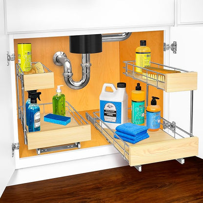 LYNK PROFESSIONAL® SELECT™ Pull Out Under Sink Kitchen Cabinet Organizer - Image 6