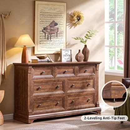 T4TREAM Farmhouse 7 Drawers Dresser - Image 3