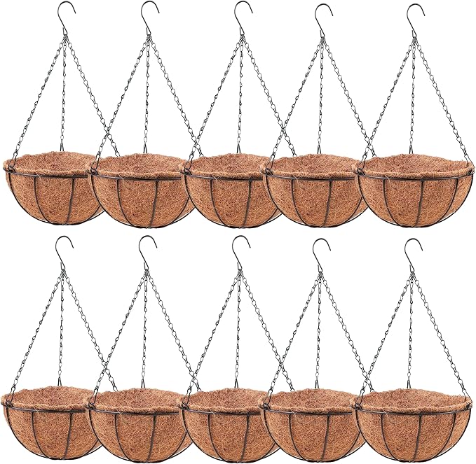 LaLaGreen Hanging Baskets for Plants Outdoor Extra Large Hanging Planter by L%C3%A1L%C3%A1Green