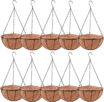 LaLaGreen Hanging Baskets for Plants Outdoor Extra Large Hanging Planter by L%C3%A1L%C3%A1Green