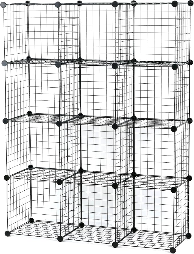 UNICOO® 14x14 Inch Multi Use DIY Bookcase & Shelf | Closet Organizers and by UNICOO