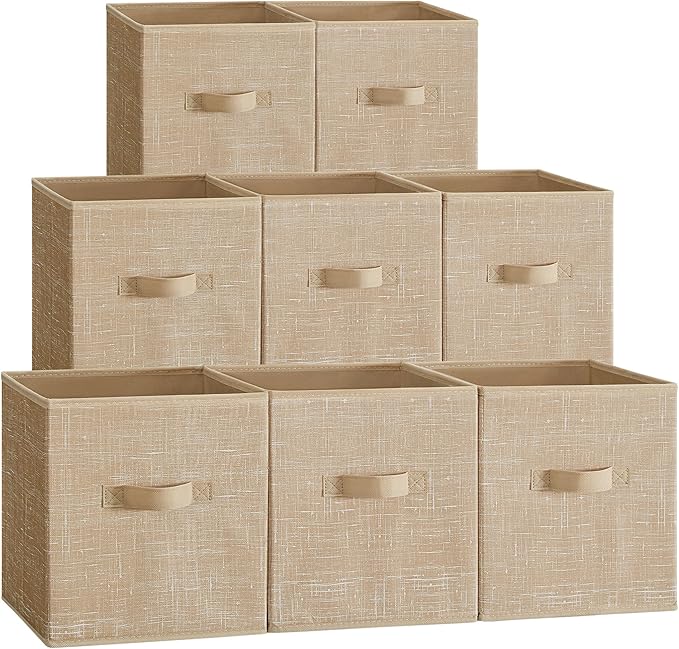 SONGMICS Storage Cubes, 10.2 x 10.2 x 11 Inches Non-Woven Fabric Bins by Unknown