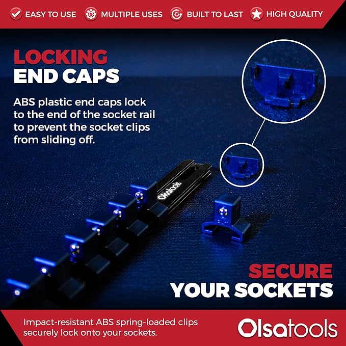 Olsa Tools 1/2-Inch Drive Aluminum Socket Organizer - Image 4