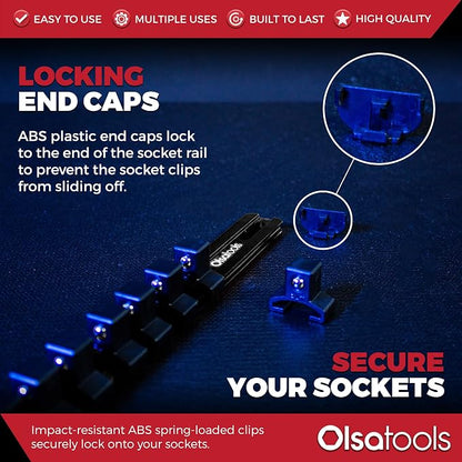Olsa Tools 1/2-Inch Drive Aluminum Socket Organizer - Image 4