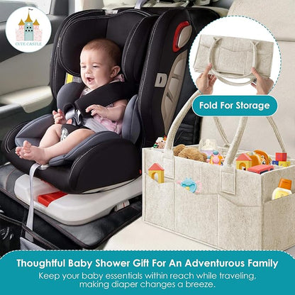 Cute Castle 2 Pack Diaper Caddy Organizer - Image 6