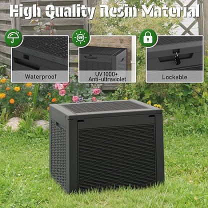 31 Gallon Outdoor Storage Deck Box Waterproof, Garden Tool, Backyard Cushion - Image 5