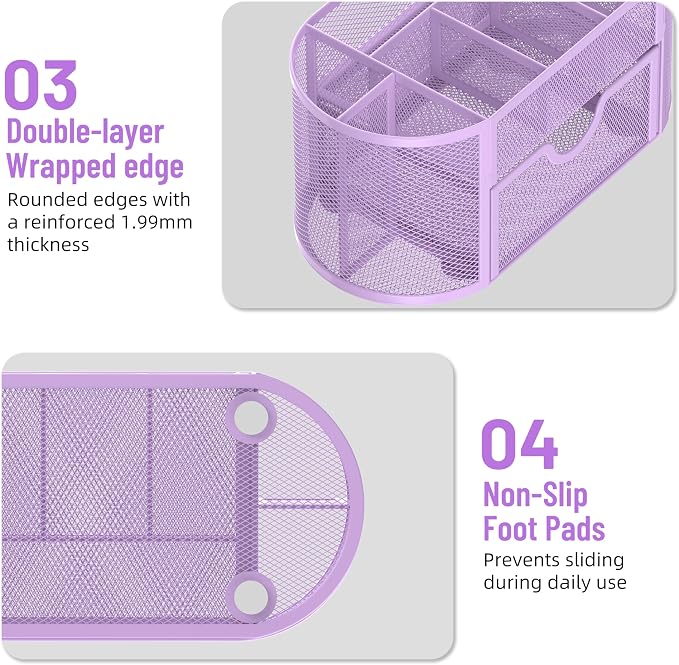 SUPEASY Mesh Desk Organizer, Desk Accessories & Workspace Organizers - Image 6