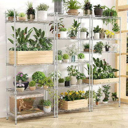 Storage Shelves, 21.3"W*11.8"D*58.5"H Kitchen Wire Shelving Unit Loads 550LBS - Image 7