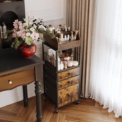 Makeup Organizer Cart with Drawers, Make up Organizers - Image 4