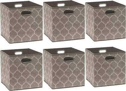 Simple Houseware 11-Inch Collapsible Fabric Cube Storage Bin - Image 4