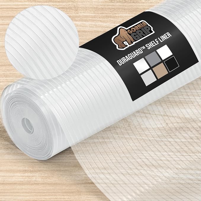 GORILLA GRIP DuraGuard Shelf Liner, Non-Adhesive Cabinet Liners by Unknown