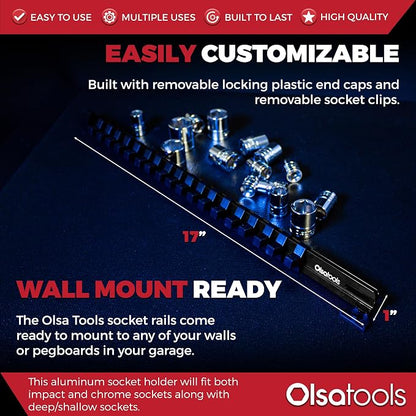 Olsa Tools Aluminum Socket Organizer - Image 3