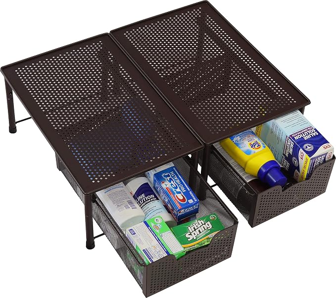 Simple Houseware Stackable Cabinet Basket Drawer Organizer - Image 6