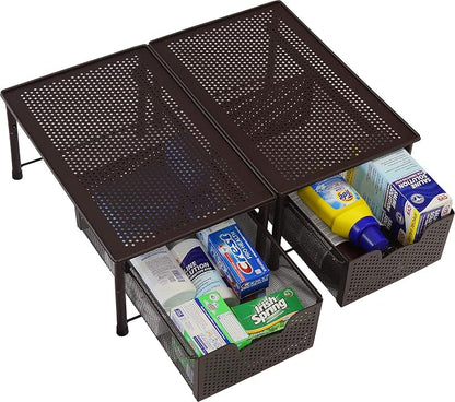 Simple Houseware Stackable Cabinet Basket Drawer Organizer - Image 6