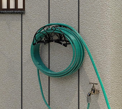 Fire Beauty Heavy-Duty Metal Hose Holder, Wall-Mounted Garden Hose Reel - Image 7