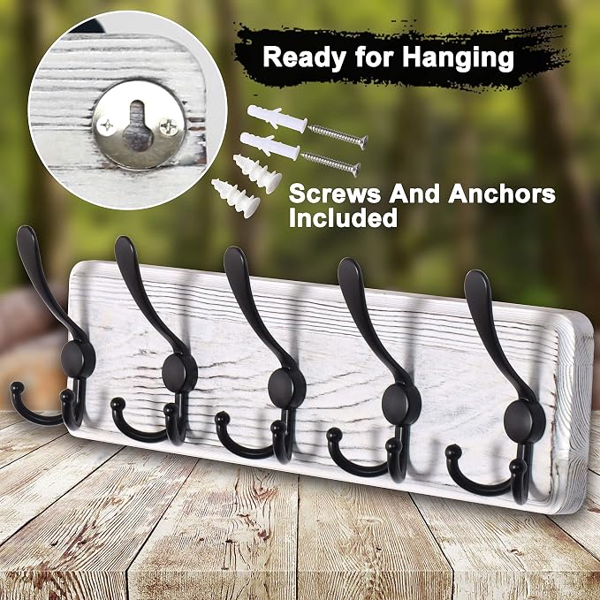 Dseap Coat Rack Wall Mounted - Image 8