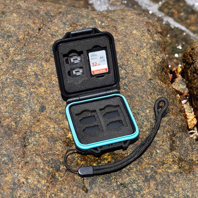 JJC 12 Slots Portable SD Micro SD Memory Card Case, Water-Resistant and - Image 8