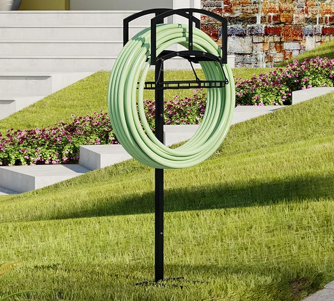 Garden Hose Holder with Storage Basket - Image 4