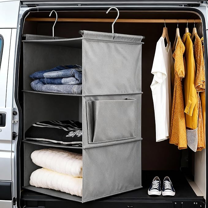 3-Tier Hanging Closet Organizer - Image 2