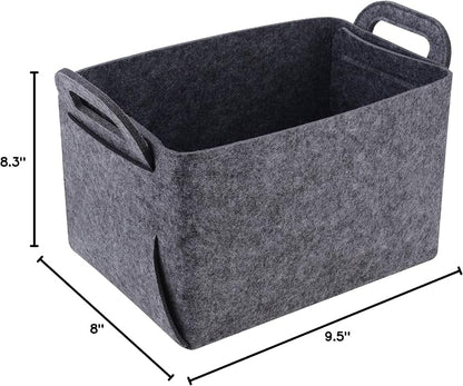 Minoisome Storage Basket Felt Storage Bin Collapsible& Convenient Box Organizer - Image 8