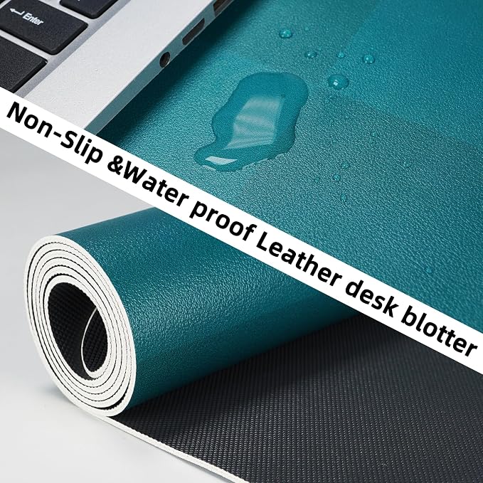 Non-Slip Desk Pad, Mouse Pad, Waterproof PU Leather Desk Protector, Large Desk - Image 3
