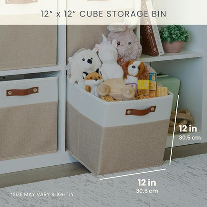 OrganiHaus 12" x 12" x 12" Fabric Storage Bins - Image 2