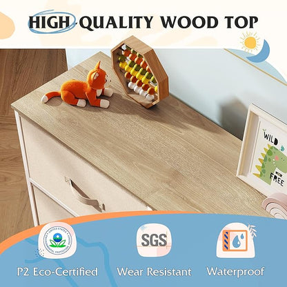 WLIVE Fabric Dresser for Bedroom, Tall Dresser - Image 6