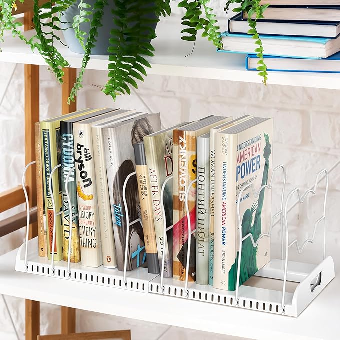 Simple Houseware Expandable Pan Organizer Rack, 10 Adjustable Compartments - Image 8