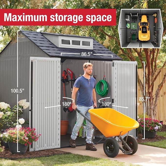 Rubbermaid Resin Outdoor Storage Shed - Image 5