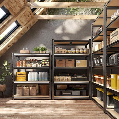 48" H Storage Shelves 31.5" W Garage Shelving Adjustable 1600LBS Metal Shelving - Image 6