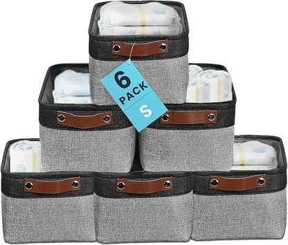 OrganiHaus Small Fabric Storage Baskets by OrganiHaus
