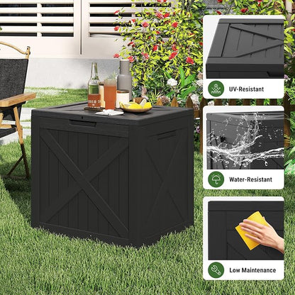 Mars Villa 31 Gallon Deck Box, Outdoor Storage Box Waterproof, Outside Resin - Image 3