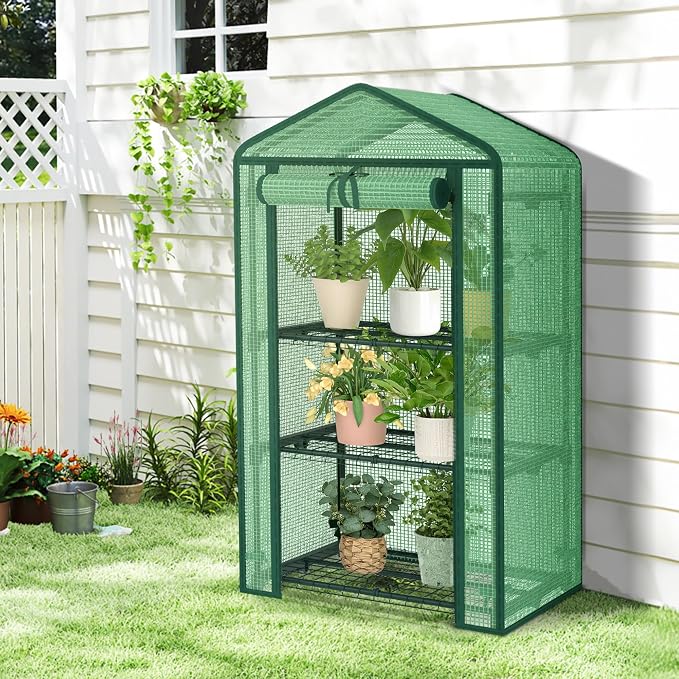 AlisisFores 3-Tier Greenhouse for Indoor and Outdoor Use, 4ft Tall Portable - Image 6
