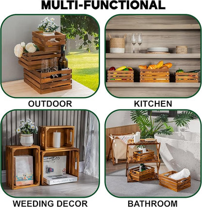VICTORY RELAX Nesting Wood Storage Crates - Image 5