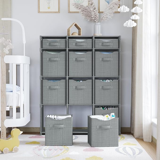 12 Cube Closet Organizers And Storage | Includes All Storage Cube Bins | Easy - Image 6