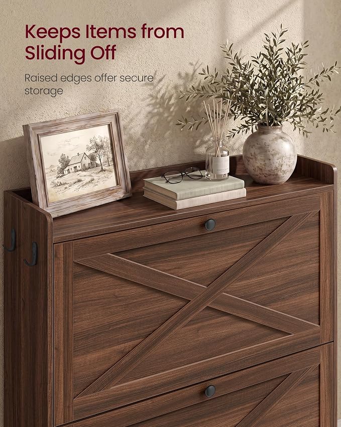VASAGLE Shoe Storage Cabinet Organizer - Image 6