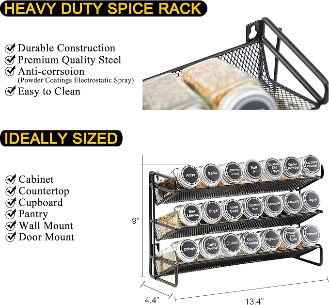 SpaceAid Spice Rack Organizer - Image 3
