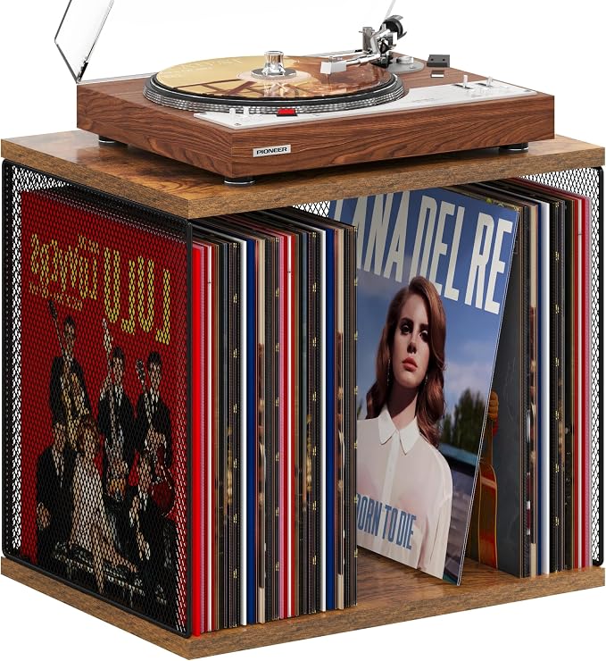 1 Cube Vinyl Record Storage Furniture by Honkazita