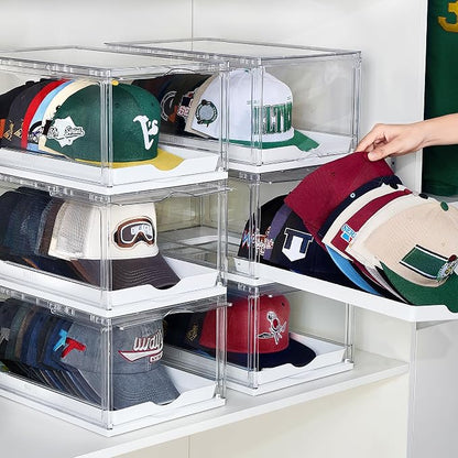 Vtopmart 6 Pack Hat Organizer for Baseball Caps, Large Cap Storage by Vtopmart