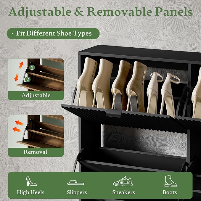 Xixini Shoe Storage Cabinet for Entryway - Image 3