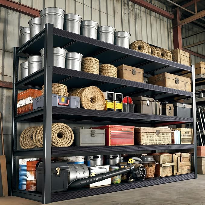 84" H Garage Shelving, Storage Shelves 3050LBS Heavy Duty Storage Shelves by Unknown