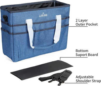 JJRING Craft Organizer Tote Bag, Large Art Storage Caddy - Image 3