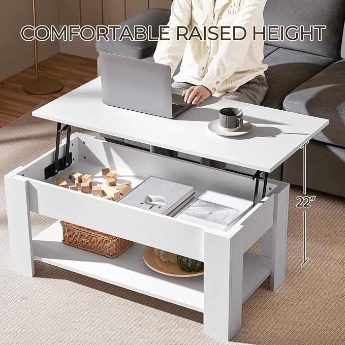 Yaheetech Lift Top Coffee Table - Image 8