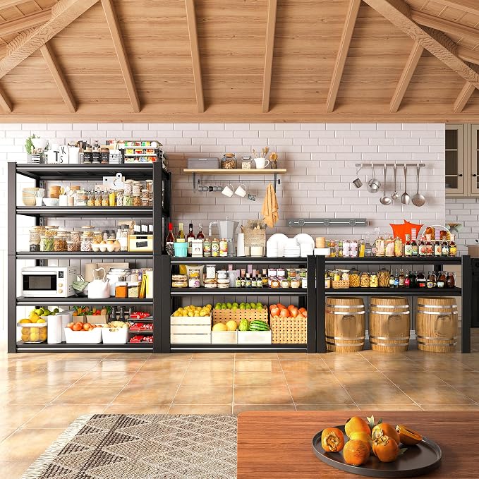 REIBII 40" W Garage Shelving, Heavy Duty Storage Shelves Load 2500LBS, 5-Tier - Image 6