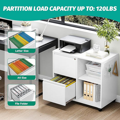 SISESOL 2 Drawer File Cabinet - Image 4