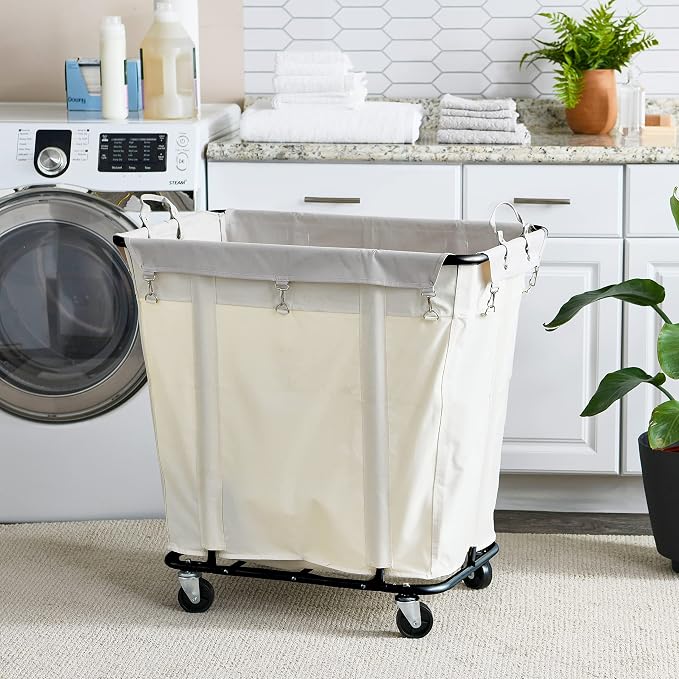 Household Essentials Commercial Laundry Cart - Image 4