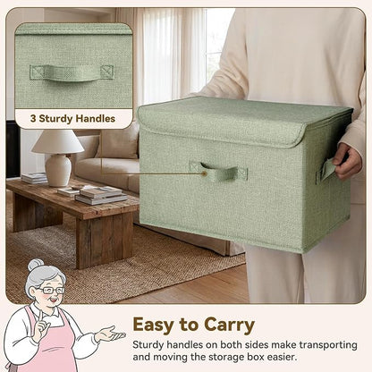 GRANNY SAYS Storage Bins with Lids, Decorative Storage Boxes, Clothes Stoarge - Image 3