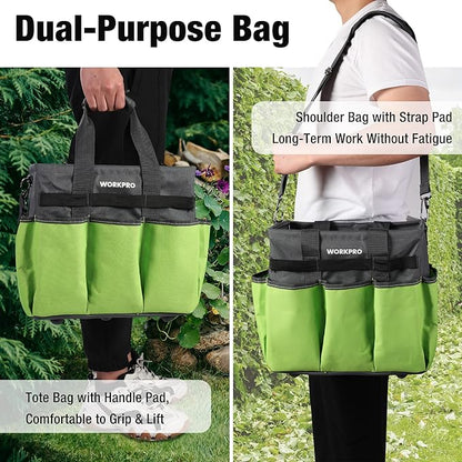 WORKPRO Garden Tool Bag Organizer, Heavy Duty Gardening Tote Bag - Image 6